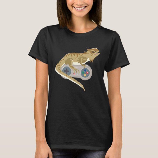 Dragon Video Game Controller Reptiles Game T-Shirt (Vorderseite)