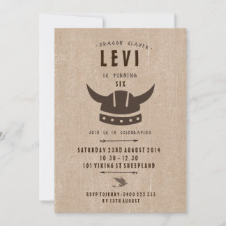 Dragon & Viking Einladung zum Geburtstag