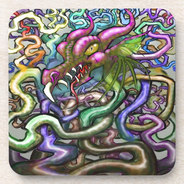 Dragon Vines Getränkeuntersetzer (Vorderseite)