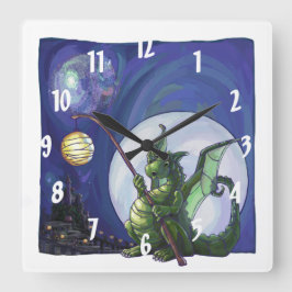Dragon Watch Art Quadratische Wanduhr