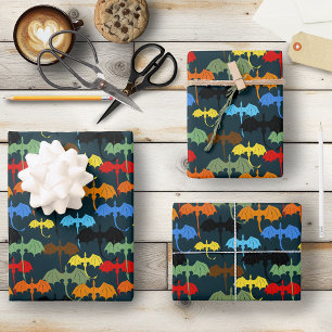 Dragon Wing Blue Flight Fantasy Geschenkpapier Set