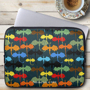 Dragon Wing Blue Flight Fantasy Laptopschutzhülle