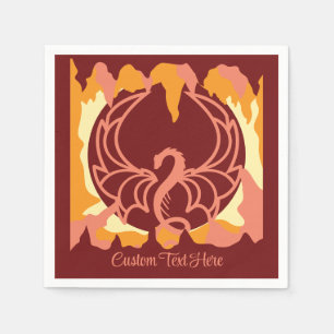 Dragon Wings Fantasy Mittelalterliches Personalisi Serviette