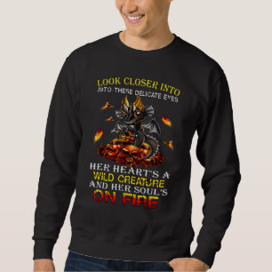 Dragon Womens Wilde Kreatur Soul auf Feuer Sweatshirt