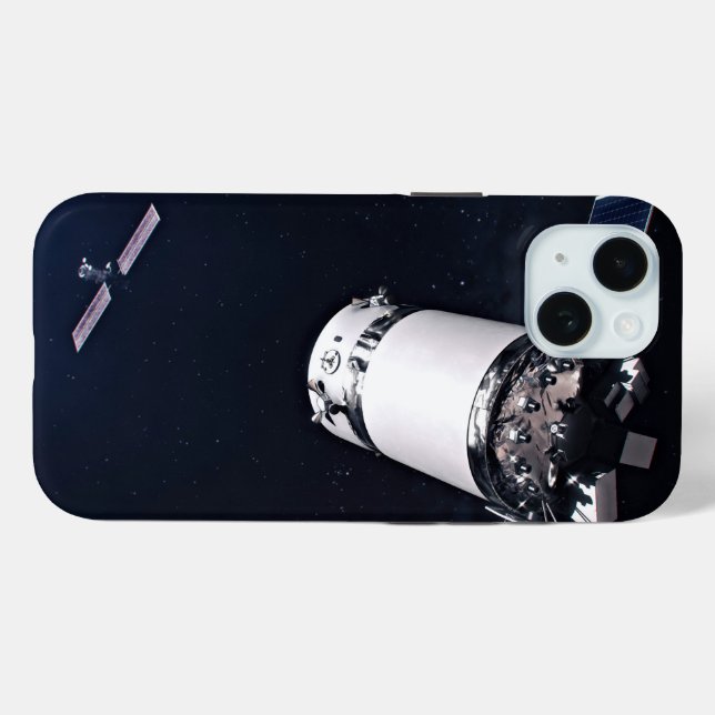 Dragon Xl Spacecraft nähert sich einem Lunar Gatew Case-Mate iPhone Hülle (Rückseite (Horizontal))