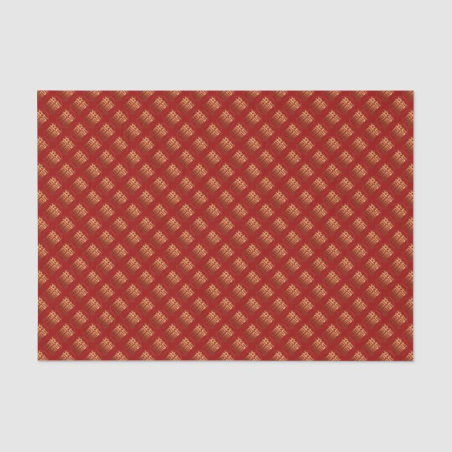Dragon Year Gold Prägung Tissue Seidenpapier (Vorderseite)