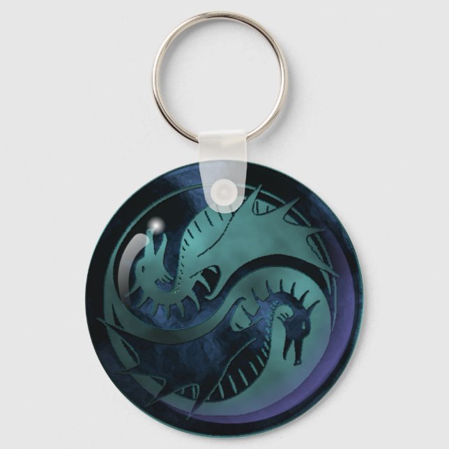 Dragon Yin Yang Schlüsselanhänger (Vorderseite)