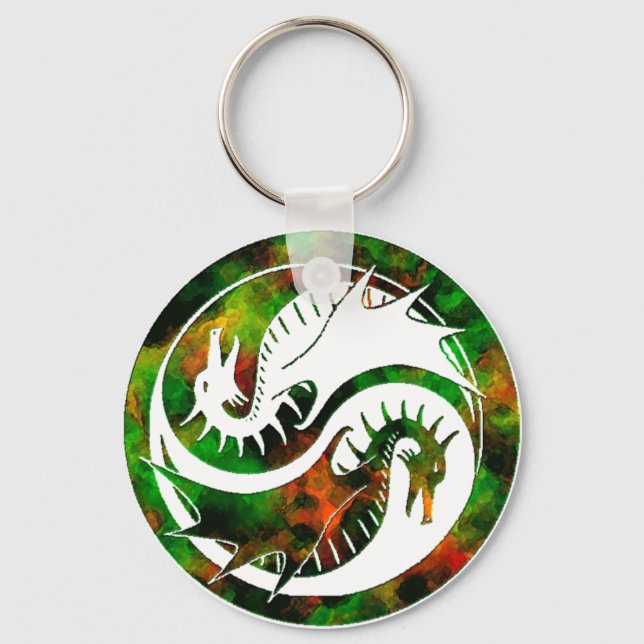 Dragon Yin Yang Schlüsselanhänger (Vorderseite)