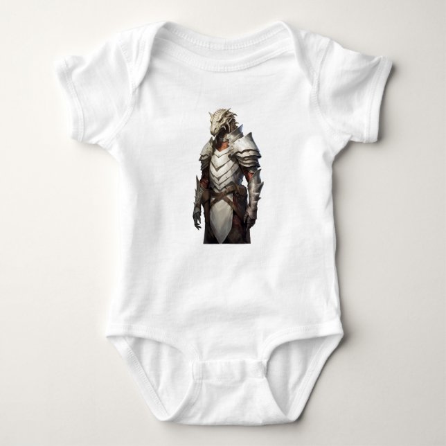 Dragonborn Paladin Baby Strampler (Vorderseite)