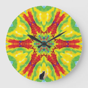 Dragoneye Kaleidoskop Große Wanduhr