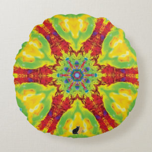 Dragoneye Kaleidoskop Rundes Kissen