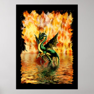DRAGONFIRE: Das Dragon Art Poster