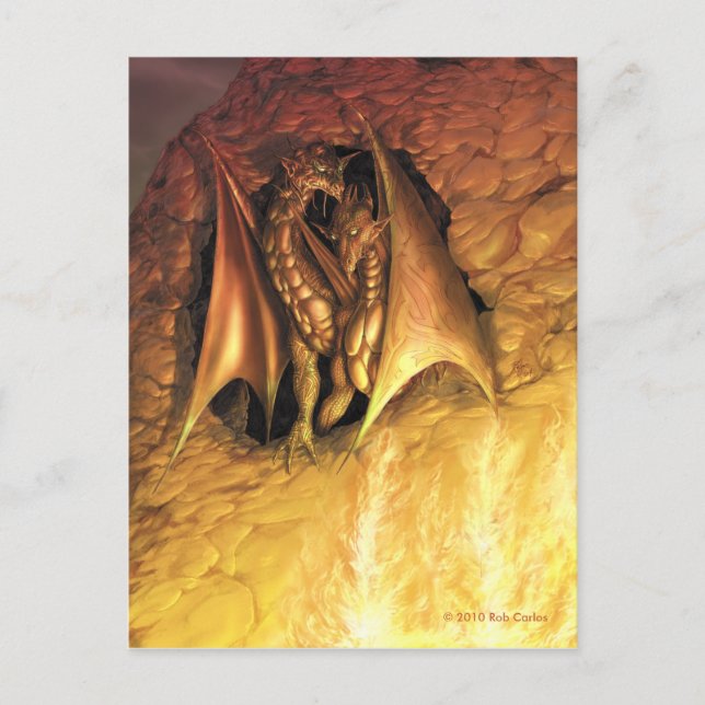 DragonFire Postcard Postkarte (Vorderseite)