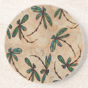 Dragonfis Rustikale Creme Getränkeuntersetzer