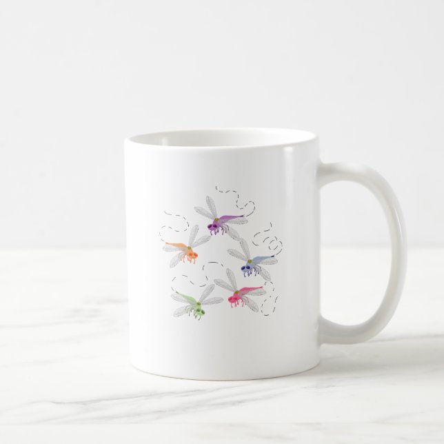 Dragonfis Whimsical Cartoon Art Kaffeetasse (Rechts)