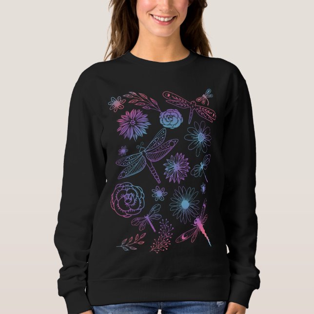 dragonflies and flowers sweatshirt (Vorderseite)