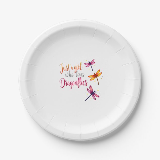 Dragonflies Animals Women Gift Idea Dragonfly (2) Pappteller (Vorderseite)