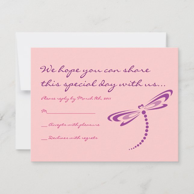 DRAGONFLIES B'nai Mitzvah Invitation (Devant)