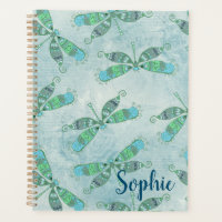 Dragonflies Boho en bleu