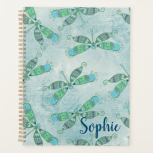 Dragonflies Boho en bleu
