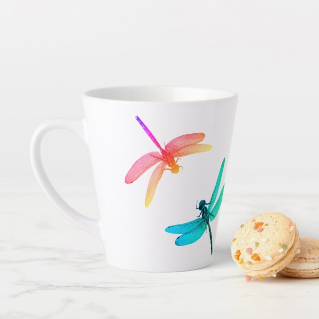 Dragonflies Latte Mug (En situation)