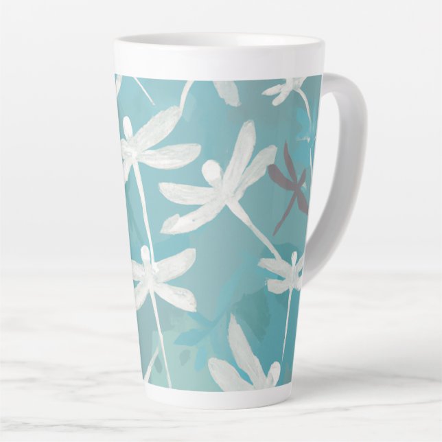 Dragonflies Latte-Tasse Milchtasse (Rechte Ecke)