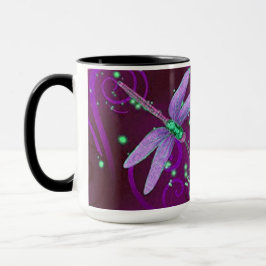 Dragonflies Lila Dreams 15oz Combo Tasse