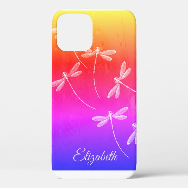 Dragonflies personnalisées sur Coque d'eau-Mate iP (Verso)