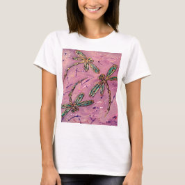 Dragonflies Pink Fizz T-Shirt