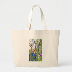 Dragonflies Summer Jumbo Stoffbeutel