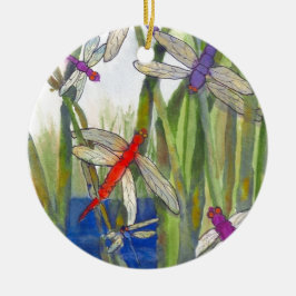 Dragonflies Summer Keramikornament