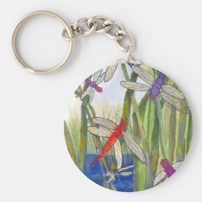 Dragonflies Summer Schlüsselanhänger (Vorne)