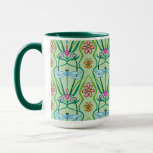 Dragonflies Whimsical Big Mug