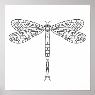 Dragonfly 2 Poster en couleur