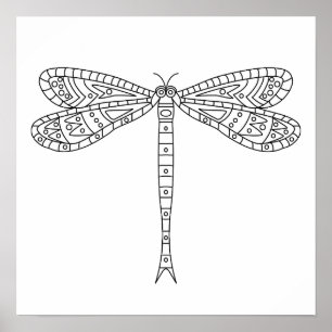 Dragonfly 2 Poster für Farbe