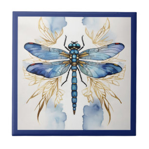 Dragonfly Alcohol Ink Fliese