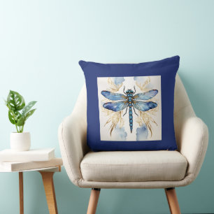 Dragonfly Alcohol Ink Kissen