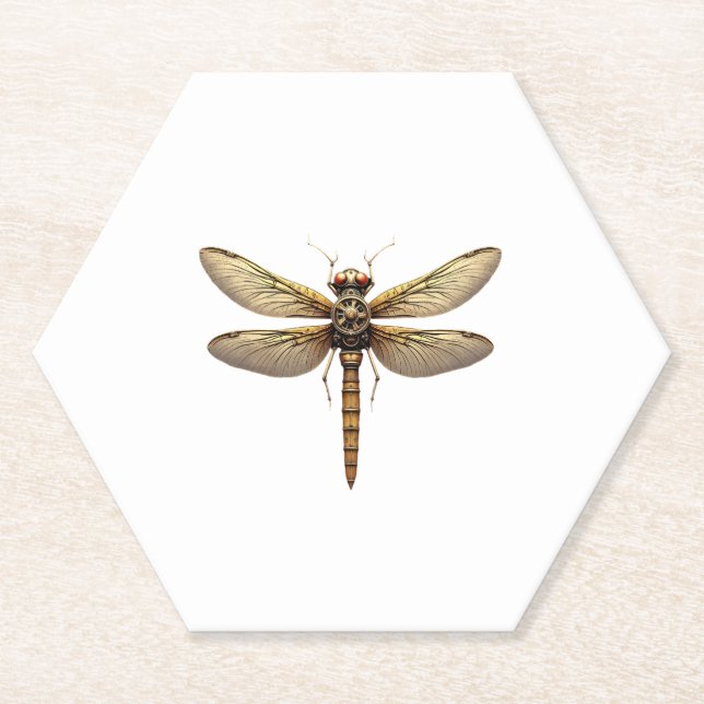 Dragonfly Animal Art Graphic Dragonfly Untersetzer (Vorderseite)