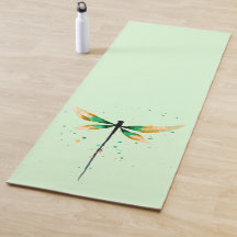 Dragonfly Aquarellkunst ruhige grüne Natur