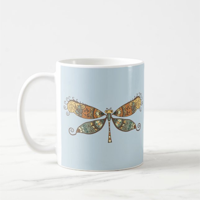 DRAGONFLY ART KAFFEE TASSE (Links)