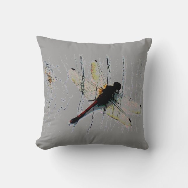Dragonfly Art Kissen (Vorderseite)