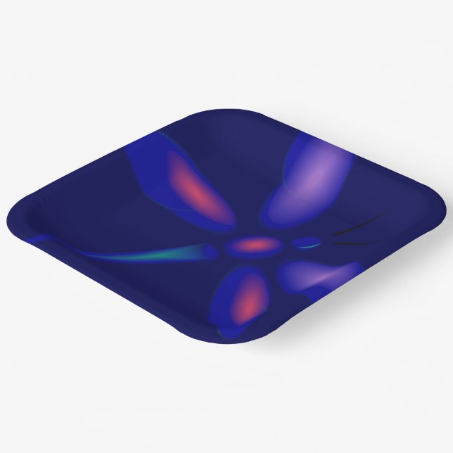 Dragonfly Art Pappteller (Gewinkelt)