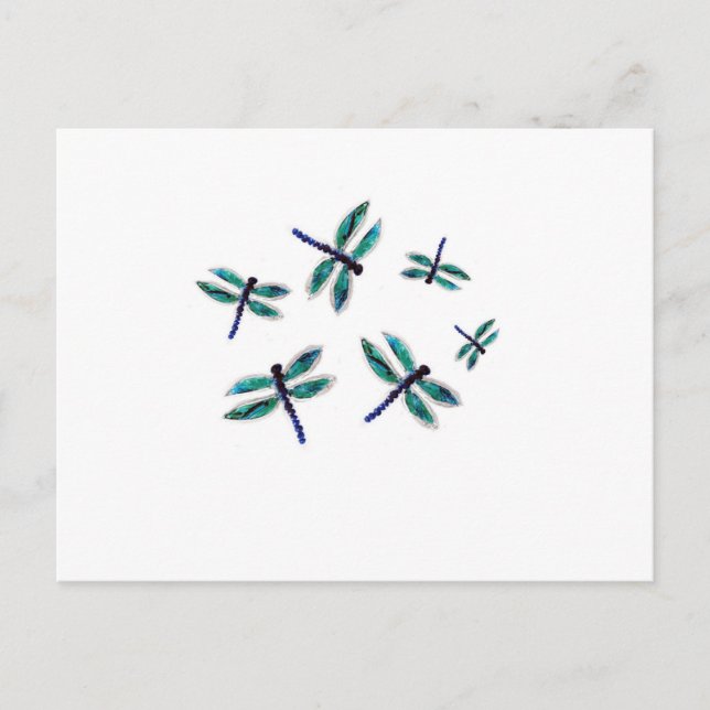 Dragonfly Art Postkarte (Vorderseite)