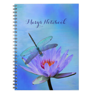 Dragonfly auf Water Liability Notebook Notizblock
