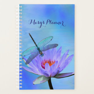 Dragonfly auf Water Lily Planner Planer