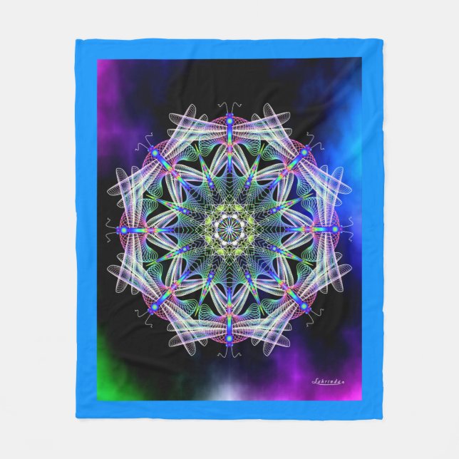 Dragonfly Awakens Fleecedecke (Vorderseite)