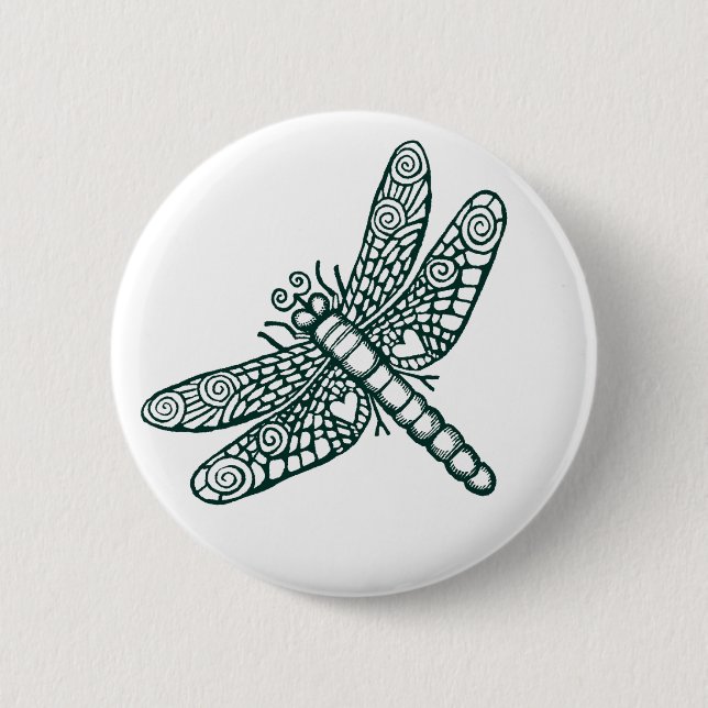Dragonfly - B&W Button (Vorderseite)