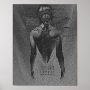 Dragonfly Back Print Poster
