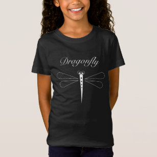 Dragonfly - Black Girls' Bella Jersey T - Shirt