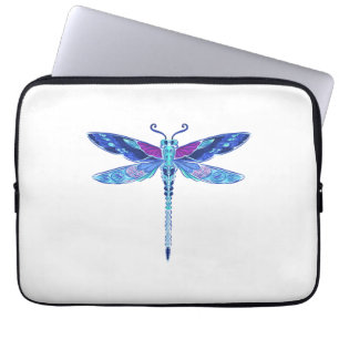 Dragonfly Blue Moon Peace Schild Sonnenblume Laptopschutzhülle